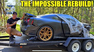 Rebuilding A Wrecked 2024 Nissan GTR In My Driveway [upl. by Cooperstein]