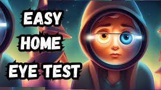 Quick and Easy Home Eye Test Find Out If You Need Glasses [upl. by Joung]