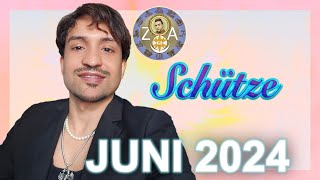 SCHÜTZE MONATSHOROSKOP JUNI 2024  HERAUSFORDERUNGEN DIREKT ANGEHEN [upl. by Elrebmik]