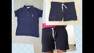 DIY Shorts from T Shirt [upl. by Asenav]