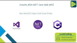 How to create Web API Project  New Web API Project with Visual Studio  Aspnet core Web API 80 [upl. by Enala]