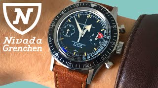 Nivada Grenchen Chronomaster The Universal Sports Watch Review [upl. by Ozan908]