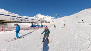 Obertauern Austria January 2024 Ski run blue 10a8a [upl. by Annibo892]