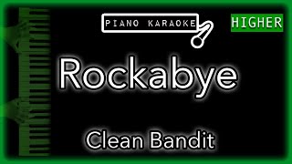 Rockabye HIGHER 3  Clean Bandit amp Anne Marie  Piano Karaoke Instrumental [upl. by Flossi49]