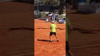 🎾 RENZO OLIVO 🇦🇷 PELOTEANDO EN EL CHALLENGER DE BUENOS AIRES tenis argentina davis atp olivo [upl. by Batruk]