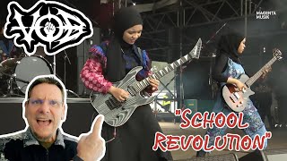 Voice of Baceprot  SCHOOL REVOLUTION Live  First Time Reaction [upl. by Nodab80]