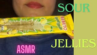 Sour jellies eating asmr  sour sticks  ASMR [upl. by Anazraf]