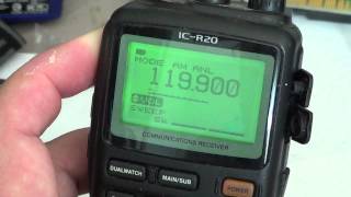 Icom IC R20 Tutorial  Basic Operations [upl. by Ramar]