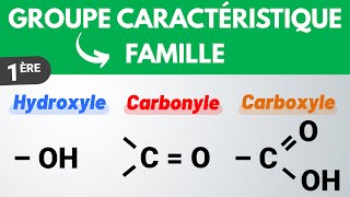 Groupes caractéristiques et familles fonctionnelles  1ère  PhysiqueChimie [upl. by Hadik]