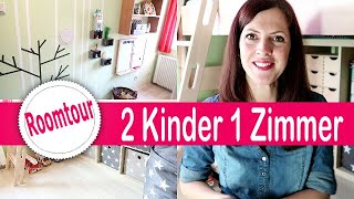 6 qm Kleines KINDERZIMMER Roomtour  DIY  Geschwister Zimmer  2 Kinder 1 Kinderzimmer😱  Rebekka [upl. by Legra]