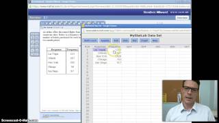 Using Stat Crunch to do Relative Frequency [upl. by Desdamonna715]