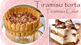 BRZA TIRAMISU TORTA BEZ JAJA  TIRAMISU CAKE  COOKING RECEPTI [upl. by Ladonna926]