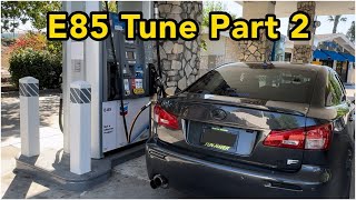 Lexus ISF E85 Tune Part 2  Filling up raising KCLV amp WOT pull [upl. by Analah668]