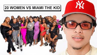 20 WOMEN VS 1 YOUTUBER MIAMITHEKID [upl. by Chapnick]