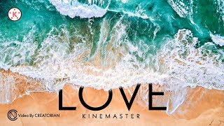 KINEMASTER Tutorial TEXT UNDER SEA WAVES Transition [upl. by Iral]