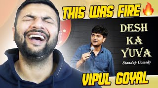 DESH KA YUVA  Aashish Goyal  Stand up Comedy Reaction [upl. by Ronile]