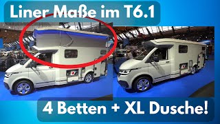 Wohnmobil 2023 WOHNMOBIL PROFIS SIND EMPÖRT 4 XL Betten und XL Dusche im VW T61  Liner Innenraum [upl. by Analaf17]