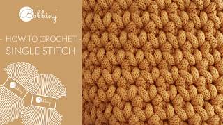 How to crochet single stitch  Bobbiny [upl. by Naihtsirc]