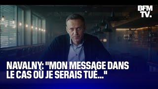 quotNe pas abandonnerquot quand Alexeï Navalny parlait de lhypothèse de son assassinat [upl. by Jenilee]