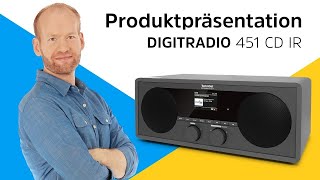 DIGITRADIO 451 CD IR  Premium DABInternetStereoradio mit BluetoothAudiostreaming  TechniSat [upl. by Casi956]