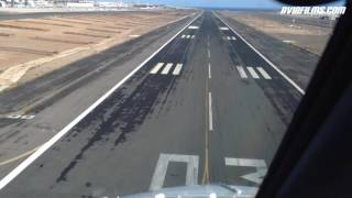 Boeing 737800 cockpit landing Gran Canaria [upl. by Ennaear]