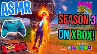 ASMR Gaming 😴🎮 Fortnite Season 3 On Xbox Relaxing Gum Chewing 🎧 Controller Sounds  Whispering 💤 [upl. by Ethbin]