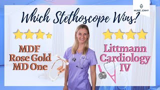 Littmann Cardiology IV Stethoscope Vs MDF Md One 777 Stethoscope [upl. by Mandel]