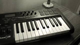 MAudio Axiom 25 Midi Keyboard Controller Overview [upl. by Retsehc]