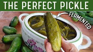 FERMENTED PICKLES  The Best Old Fashioned Dill Pickle Recipe No Rambling [upl. by Llet]