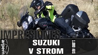 Suzuki VStrom 1000 ABS  español  2014 Videoprueba [upl. by Ambur]