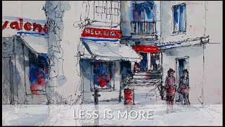 Less is More  Watercolor Lesson with Karlyn Holman [upl. by Htez]