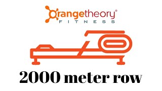 2000 METER ROW At Orangetheory THIS WEEK [upl. by Bunni13]