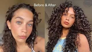 How to get your hair naturally curly from the roots  defined and volumized curls [upl. by Katherin]