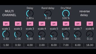 M4L multirev delay showcase [upl. by Enialehs]