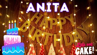 Happy Birthday Anita Birthday of Anita Best Birthday Wishes hbd [upl. by Ajiam]