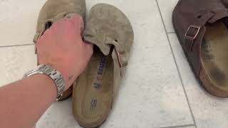 Birkenstock Boston Suede Taupe I Fast becoming my favourite shoes [upl. by Jansen]