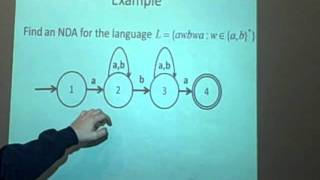 Nondeterministic finite state automata from NDA to DFA [upl. by Geller636]