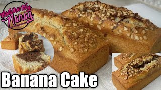 Banana cake  Banana Loaf by mhelchoice Madiskarteng Nanay [upl. by Corbet]