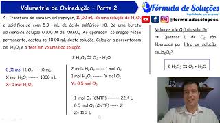 Volumetria de Oxiredução  Parte 2 [upl. by Apollo]