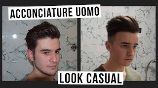 TUTORIAL CAPELLI UOMO  Look casual allindietro [upl. by Atiluj98]