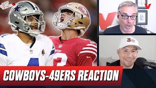 Cowboys49ers Reaction Brock Purdy outduels Dak Prescott JetsBroncos  Colin Cowherd NFL [upl. by Marlen48]