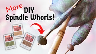 DIY Spindle Whorls for Handheld Distaff Yarn Spinning [upl. by Merc574]