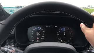 Volvo XC40 T5 Recharge plugin hybrid PHEV doing 0100 kmh flatout [upl. by Arutak]