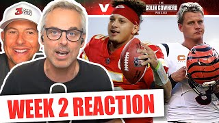 Reaction to BengalsChiefs SaintsCowboys 49ersVikings JetsTitans Packers  Colin Cowherd NFL [upl. by Atterbury]