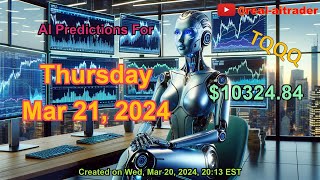 2024 03 21 forecast and strategy for qqq spy tqqq soxl fngu stockmarket ai [upl. by Cynthla]