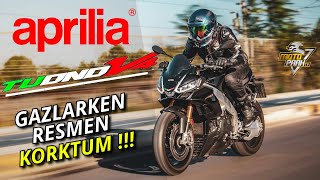 😱SÜRERKEN KORKTUM  APRILIA TUONO 1100 V4 FACTORY  282 KMS TOP SPEED [upl. by Arataj]