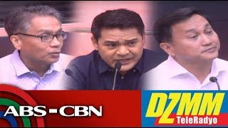 DZMM TeleRadyo Mar Roxas Jiggy Manicad at Francis Tolentino sa mga usapin ukol sa kanila [upl. by Sal397]