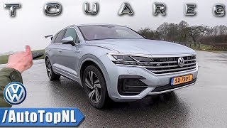 2019 VW Touareg R LINE REVIEW POV Test Drive on AUTOBAHN amp ROAD by AutoTopNL [upl. by Wende]