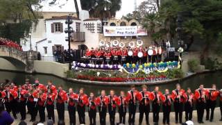 Mauldin High School Marching Band Pep Rally San Antonio TX 1 [upl. by Annil]