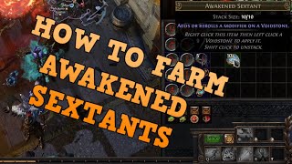 HOW TO FARM AWAKENED SEXTANTS  ENGINEERING  HEIST  POE  PATH OF EXILE [upl. by Roderic]